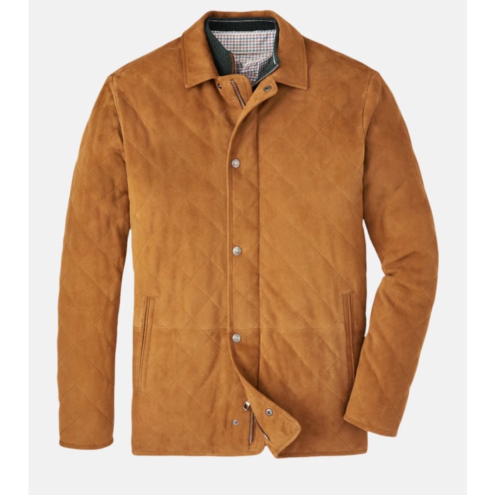Men's Suede Quilted Jacket